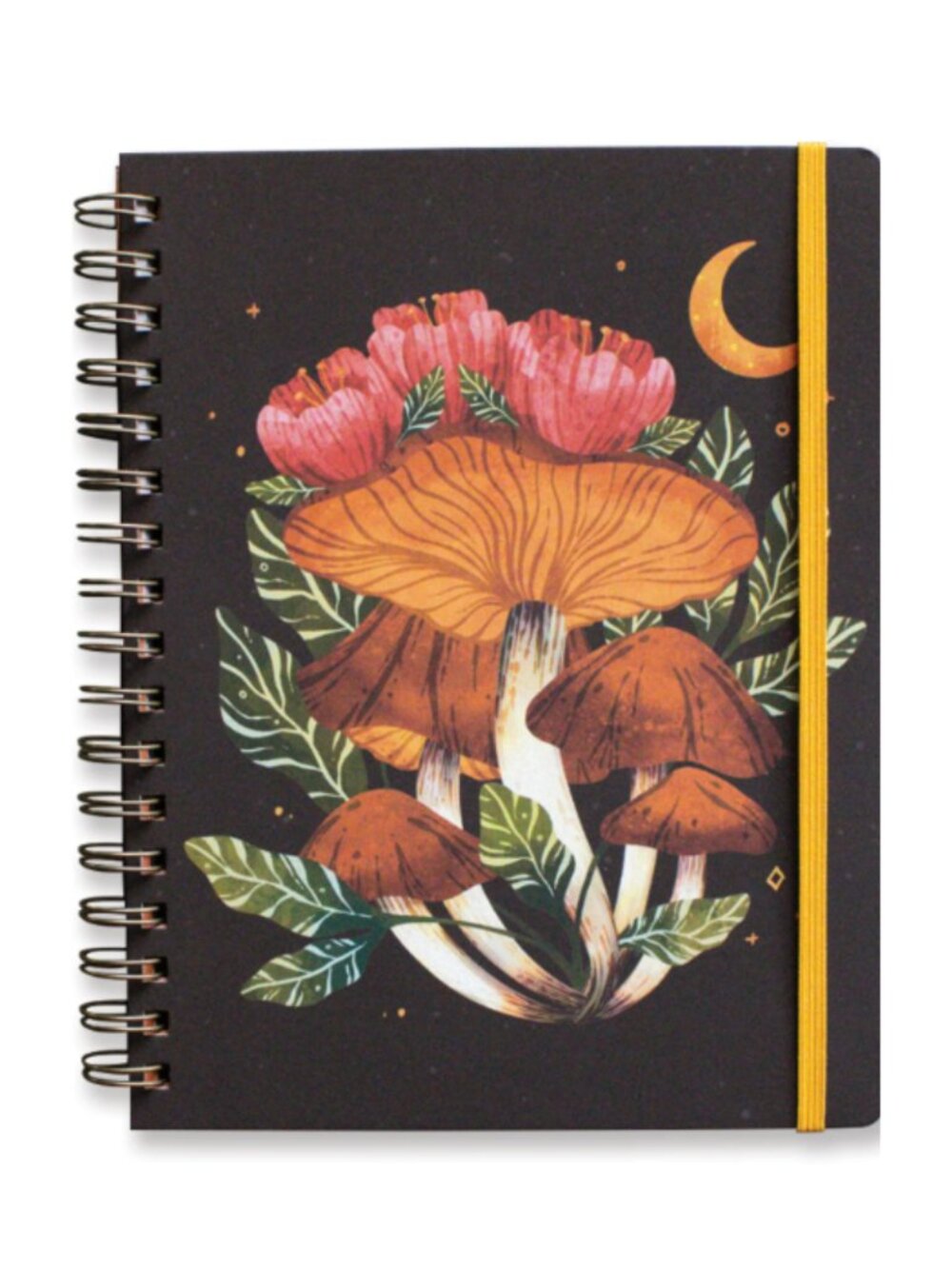 Denik Midnight Mushroom Hardcover Spiral Sketchbook 7" X 9" 88 Pages NEW